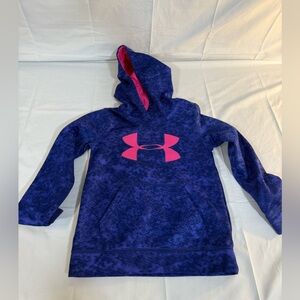 Under Armour Kids Purple Hoodie with Pink Logo